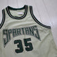 1990s Powers Spartans 35 Basketball Jersey Made in USA Size M/L