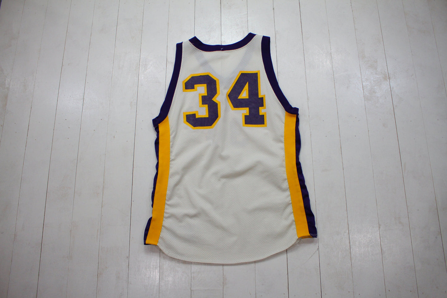 1990s Russell Athletic Trojans 34 Basketball Jersey Made in USA Size L