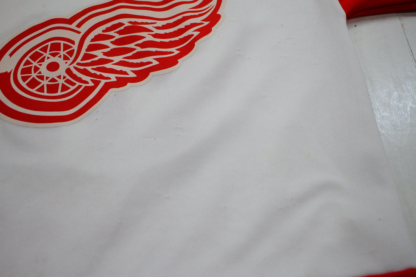 1990s CCM Detroit Red Wings Federov 91 NHL Hockey Replica Jersey Made in Canada Size S