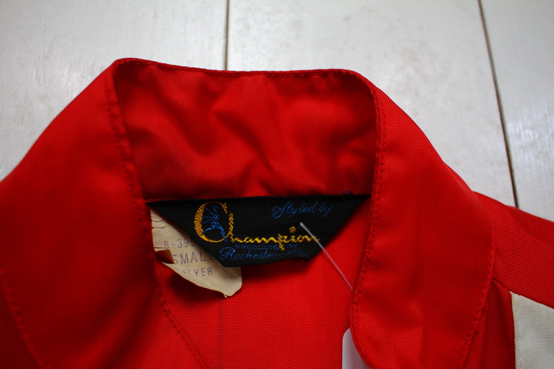 1970s Styled by Champion International Aerobatic Club Patch Nylon Shell Flyer Windbreaker Jacket Made in USA Size M