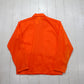 1970s/1980s Printwear Orange Nylon Coach Windbreaker Jacket Made in USA Size S/M