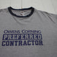 2000s Y2K Owens Corning Preferred Contractor Ringer T-Shirt Size XL