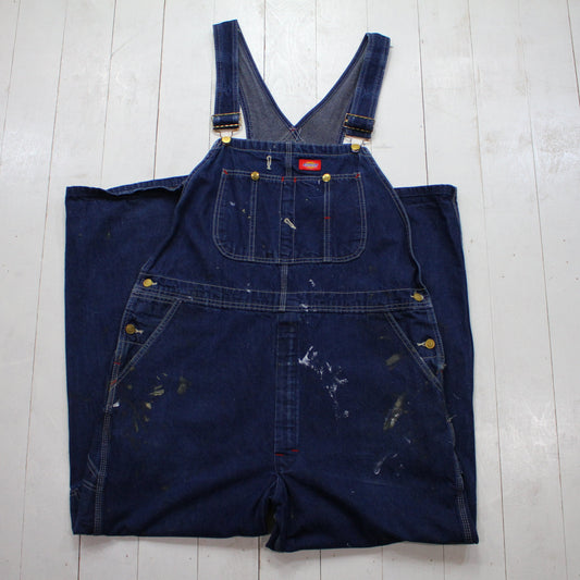 2000s Dickies Dark Denim Painter Overalls Size 40x28