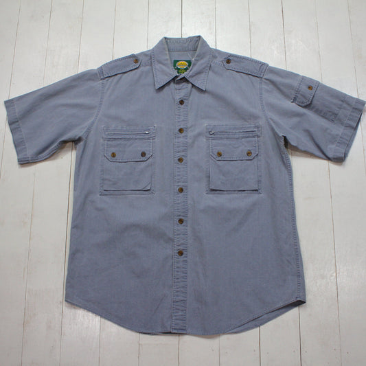 1990s Cabela's Chambray Safari Shirt Size L/XL