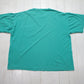 1990s Fresh Water Blank Teal Pocket T-Shirt Size XXL