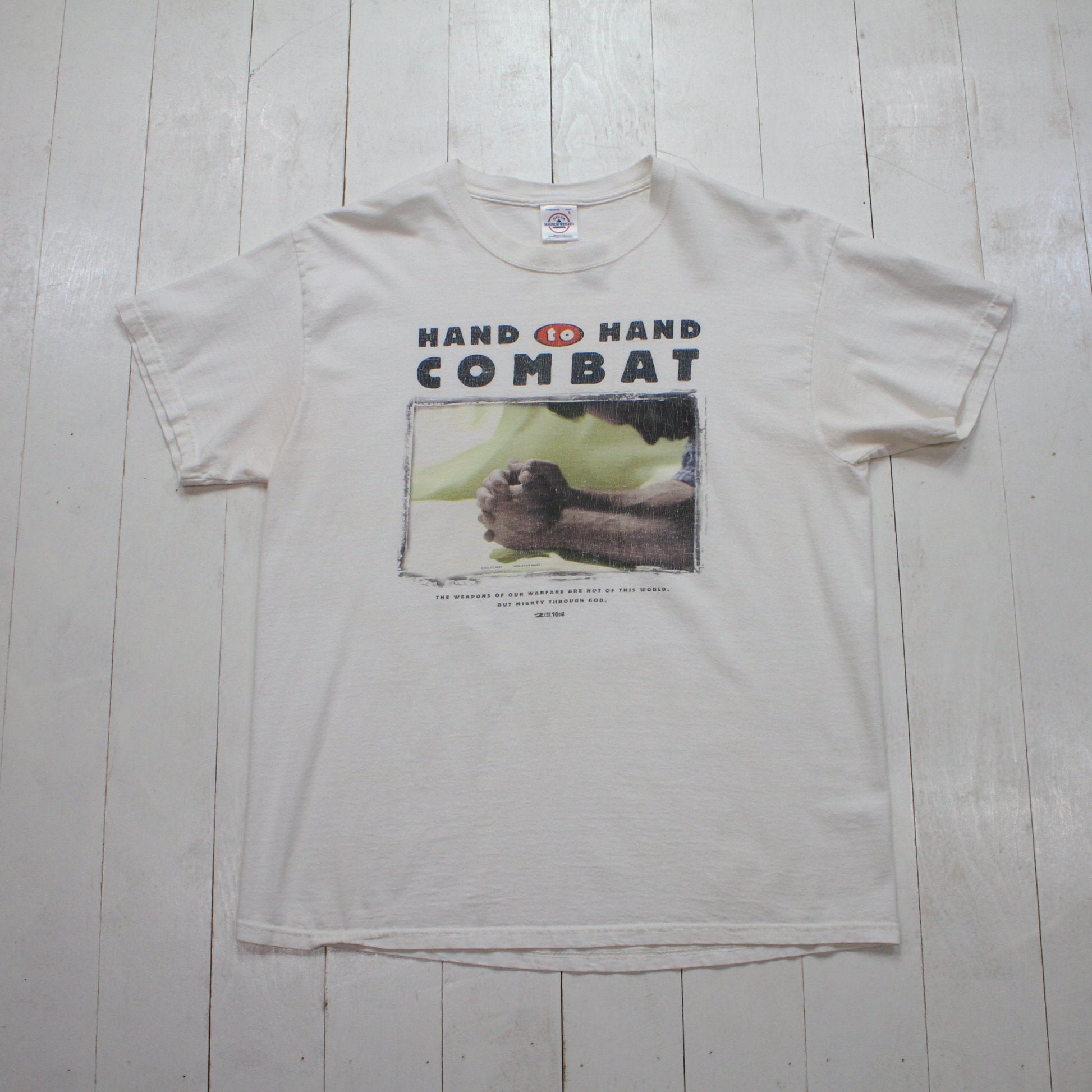 1990s Hand to Hand Combat Religious God T-Shirt Size L