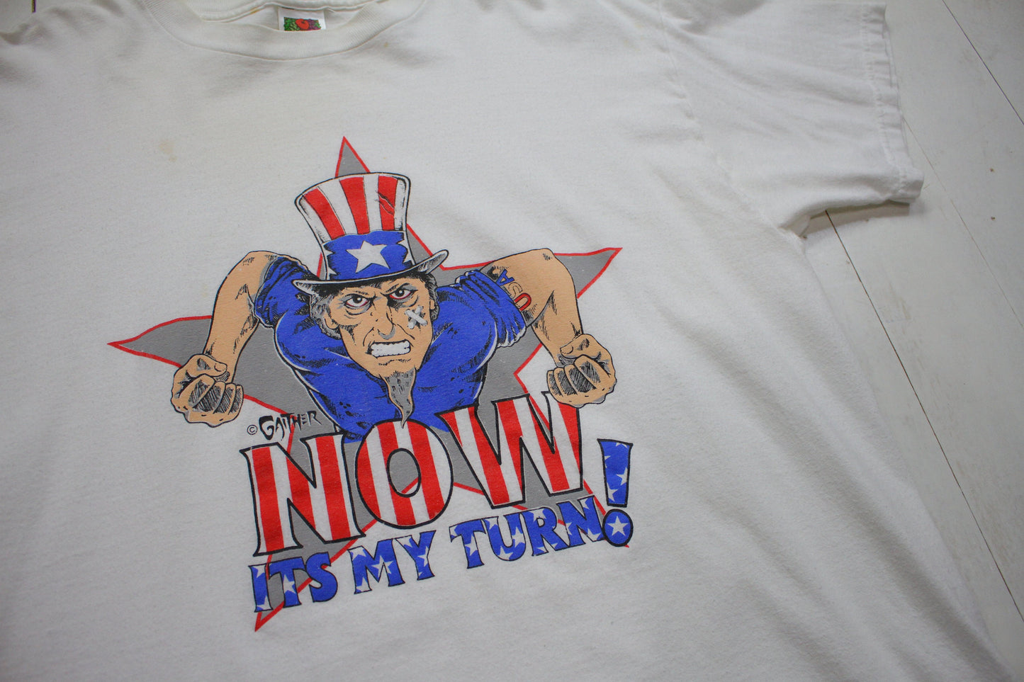 2000s Y2K Fruit of the Looms Gaither Uncle Sam Now It's My Turn T-Shirt Size L