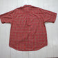 1990s/2000s Puritan Red Plaid Shortsleeve Button Down Shirt Size XL