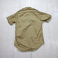 1970s US Military Shortsleeve Twill Khaki Uniform Shirt Size S/M