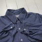 1980s/1990s Key Imperial Long Sleeve Chambray Mechanic Work Shirt Made in USA Size L/XL