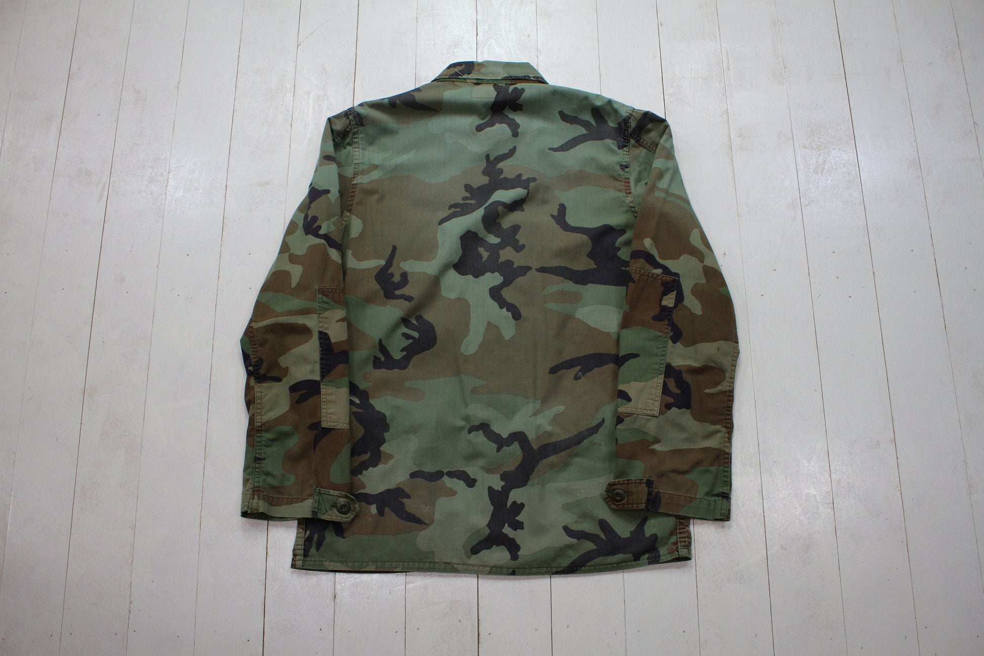 1980s/1990 US Navy Stencil Camo BDU Shirt Jacket Size L