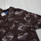 2000s Puritan Brown Bass Fish Print Shortsleeve Loop Collar Shirt Size L