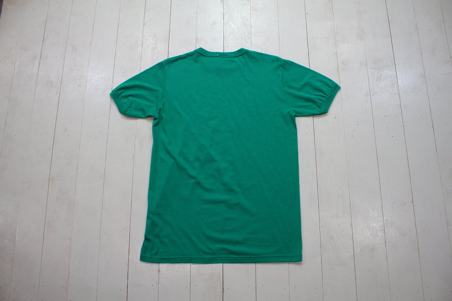 1980s/1990s Penman's Waterloo Rural Pursuit Green Ringer T-Shirt Made in Canada Size M