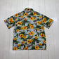 2000s Y2K Extreme Gear Tropical Print Polyester Shortsleeve Hawaiian Shirt Size M