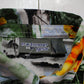 2000s Y2K Extreme Gear Tropical Print Polyester Shortsleeve Hawaiian Shirt Size M