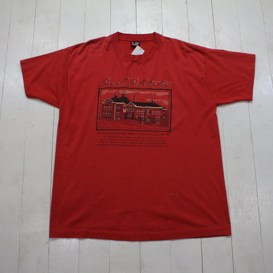 1990s 1997 Fruit of the Loom Little Falls New York Canal Celebration Souvenir T-Shirt Made in USA Size L/XL