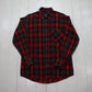 1990s/2000s BTC Plaid Flannel Button Down Shirt Size M