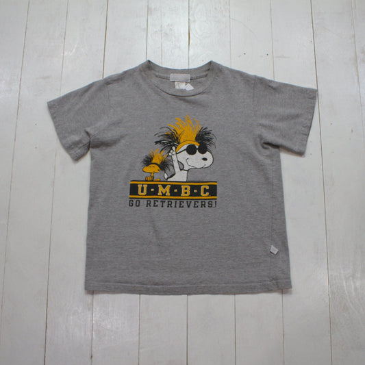 1980s Third Street UMBC Retrievers Peanuts Snoopy Woodstock T-Shirt Made in USA Women's Size M