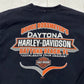 2000s 2005 Y2K Harley-Davidson Daytona Beach Florida Long Sleeve Pocket T-Shirt Made in USA Size L