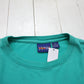 1990s Fresh Water Blank Teal Pocket T-Shirt Size XXL