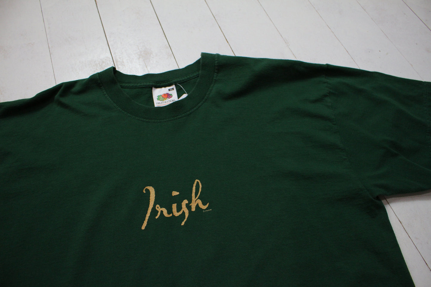 2000s/2010s Fruit of the Loom Irish T-Shirt Size L