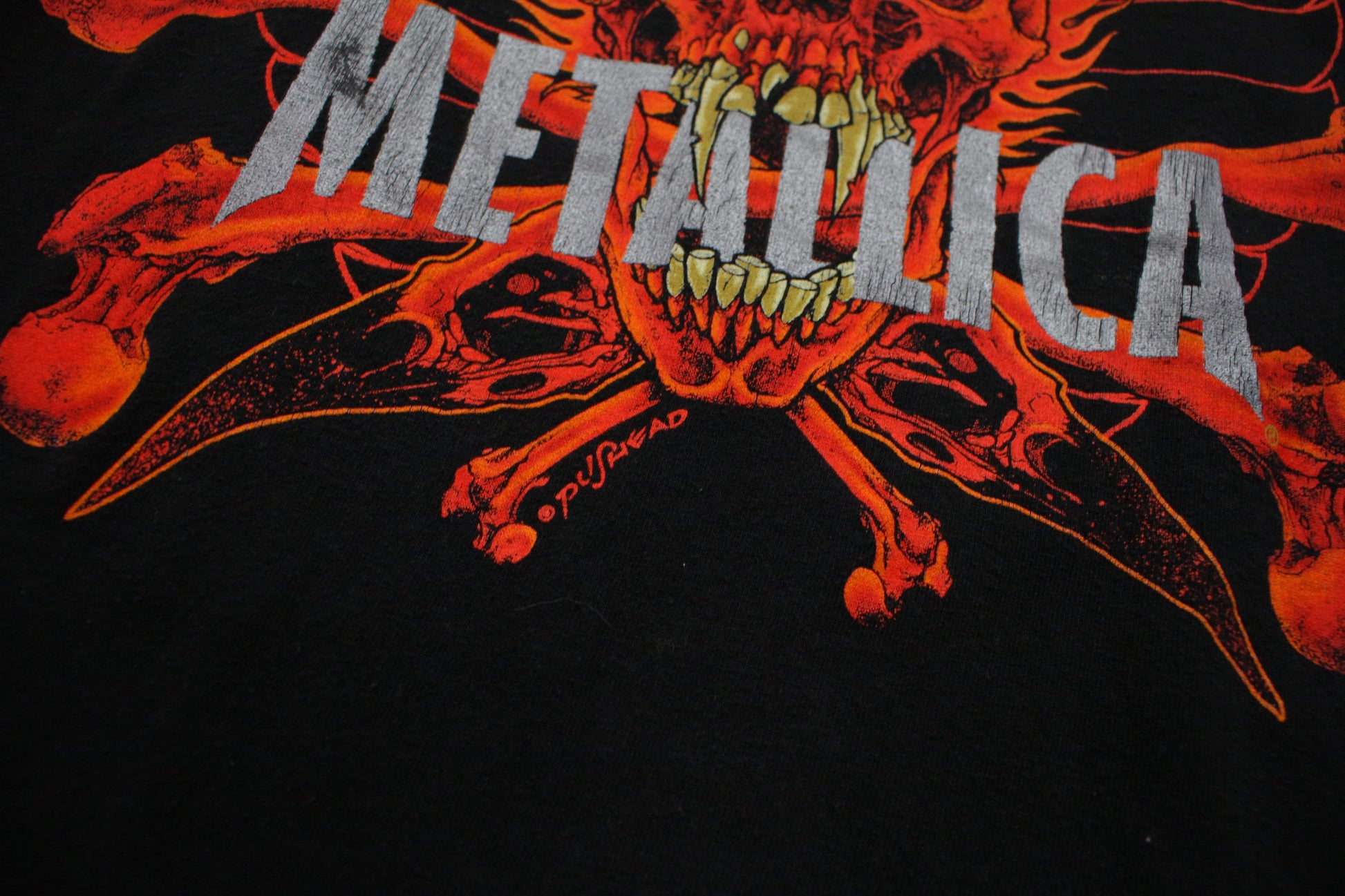 1990s Giant Metallica Pushead Rebel T-Shirt Size M