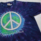 1990s Joe's Crab Shack Peace Love & Crabs Tie Dye T-Shirt Made in USA Size XL