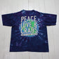 1990s Joe's Crab Shack Peace Love & Crabs Tie Dye T-Shirt Made in USA Size XL