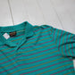 1980s Chaps Ralph Lauren Striped Shortsleeve Polo Shirt Size M/L