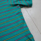 1980s Chaps Ralph Lauren Striped Shortsleeve Polo Shirt Size M/L