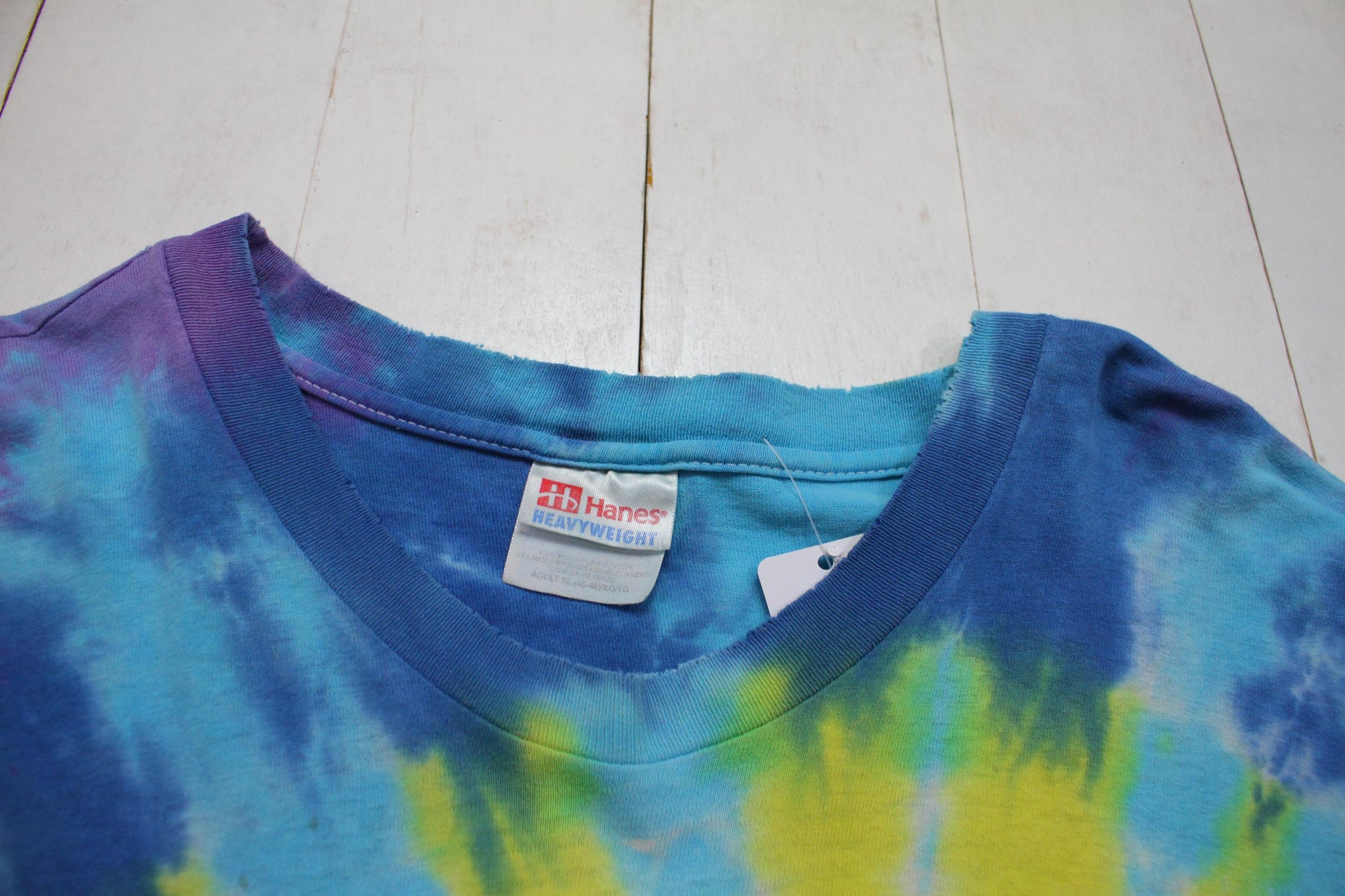 1990s 1995 Distressed Dred Bob Tie Dye T-Shirt Scott Hendricks Size XL