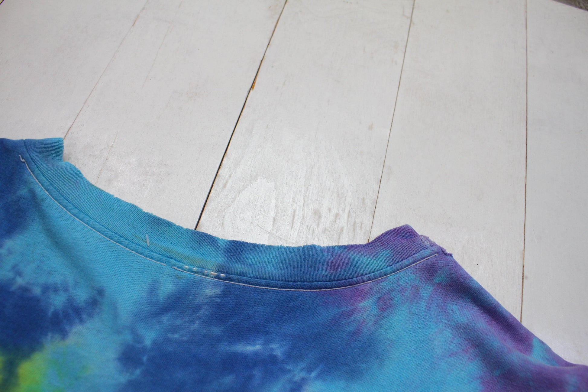 1990s 1995 Distressed Dred Bob Tie Dye T-Shirt Scott Hendricks Size XL