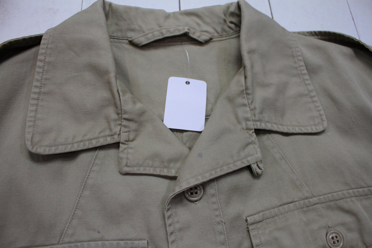 1950s/1960s US Air Force Khaki 4 Pocket Safari Shirt Jacket Size S/M