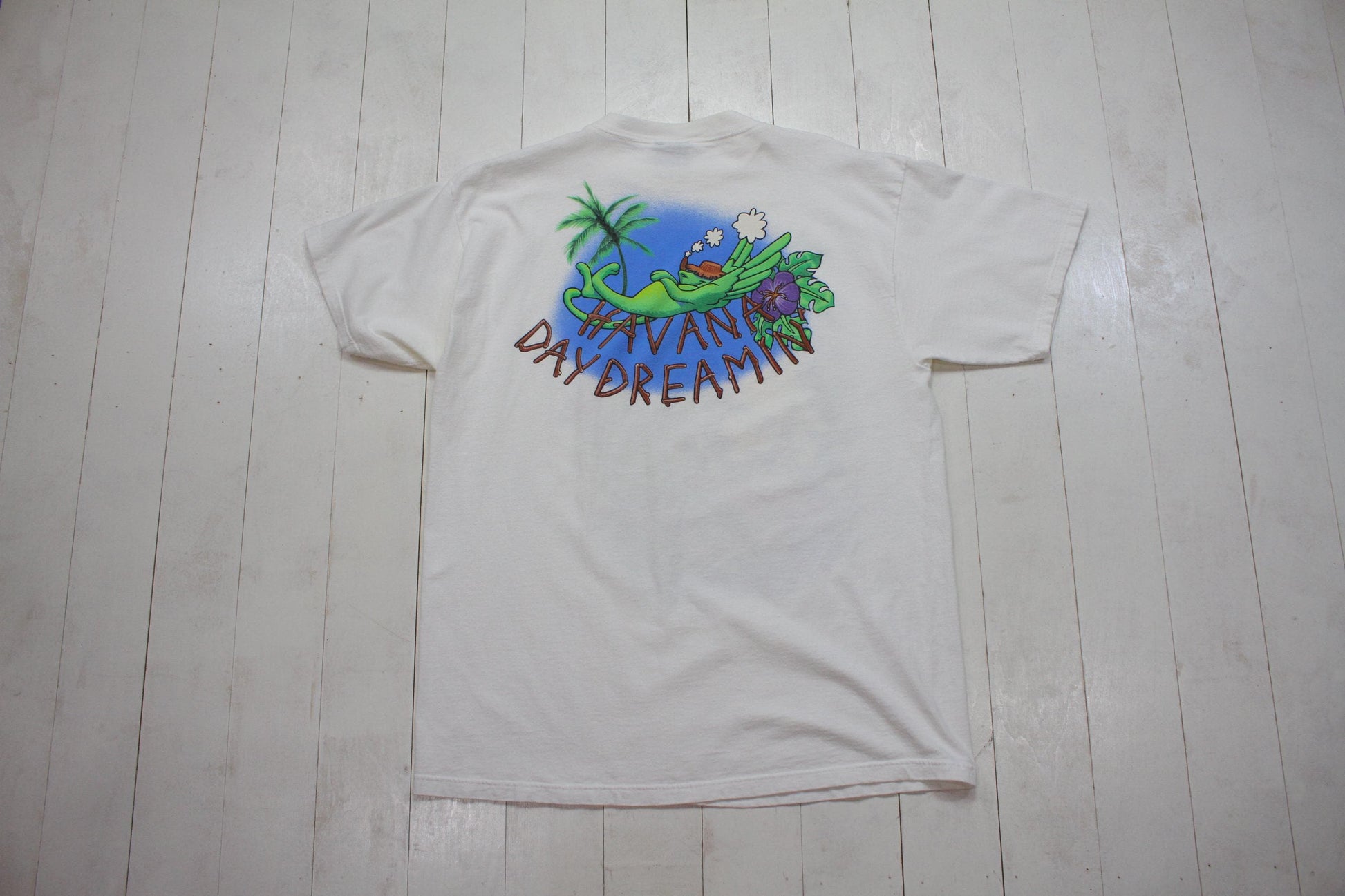 1990s 1997 Giant Jimmy Buffett Havana Daydreamin' T-Shirt Size L