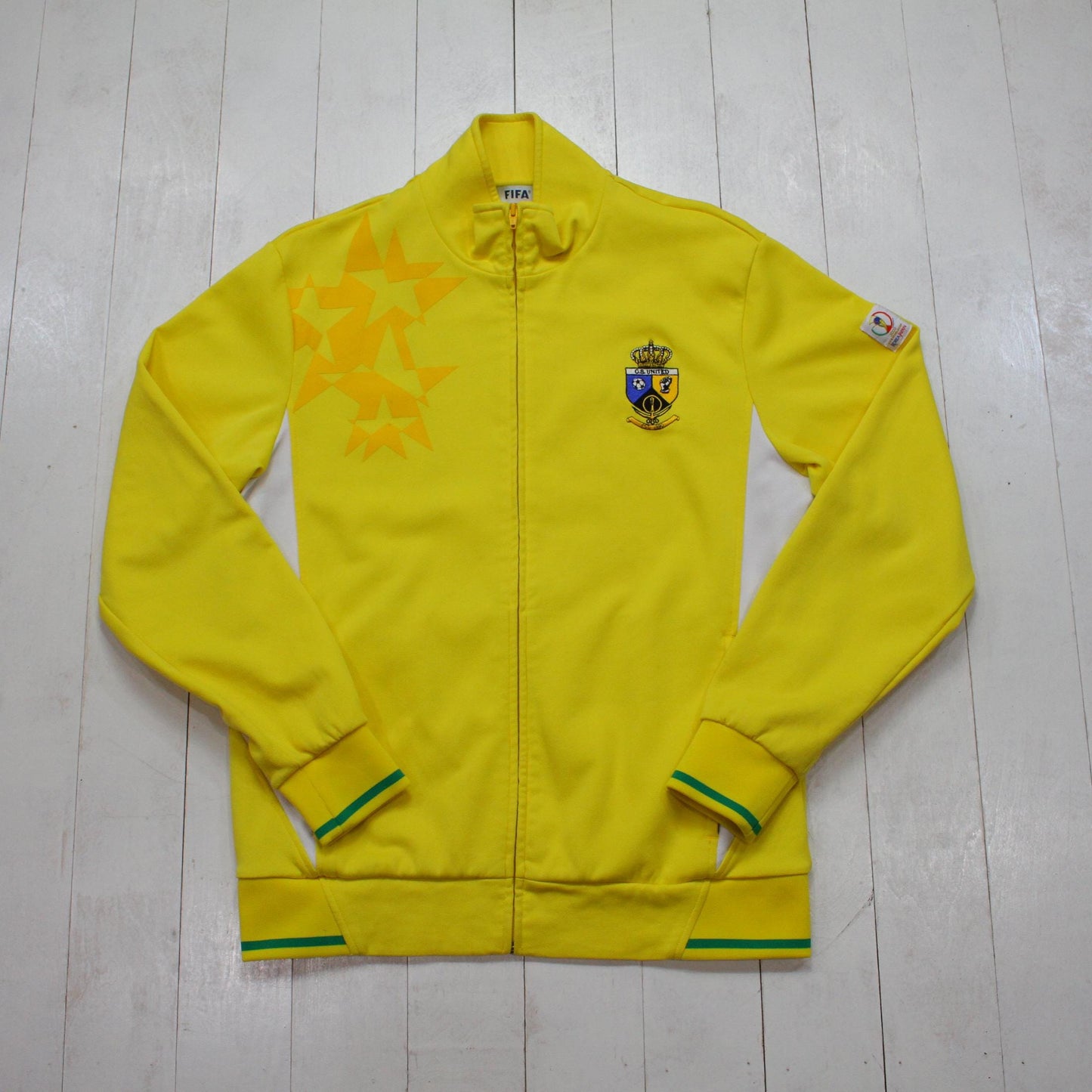 2000s Y2K 2002 Fifa World Cup Brazil National Team World Champion Authentic Zip Up Track Jacket Sweatshirt Size L