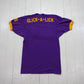 1980s/1990s Delta Phi Epsilon Glick-A-Lick Embroidered Sorority Ringer T-Shirt Made in USA Size XS/S