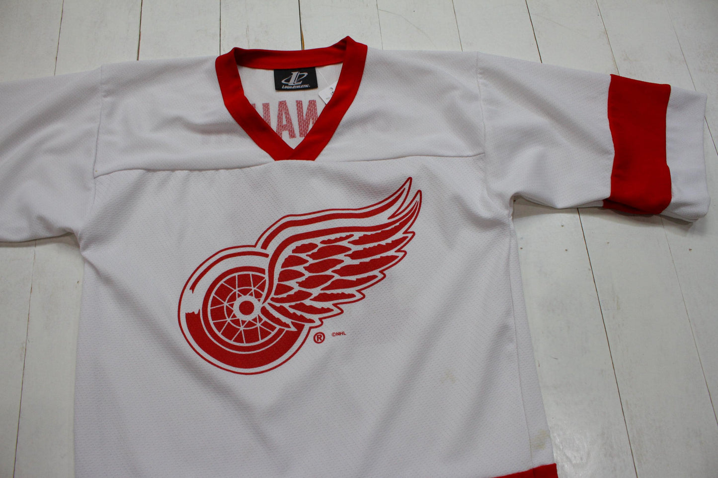 1990s Logo Athletic Detroit Red Wings Brendan Shanahan NHL Hockey Authentic Jersey Size S