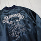 1980s 1989 Westark Blue Alabama Artist of the Decade Embroidered Satin Bomber Jacket Made in USA Size XL