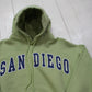 1990s/2000s Y2K San Diego Hoodie Sweatshirt Size M