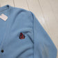 1980s/1990s Izod Baby Blue Knit Cardigan Sweater Size M/L