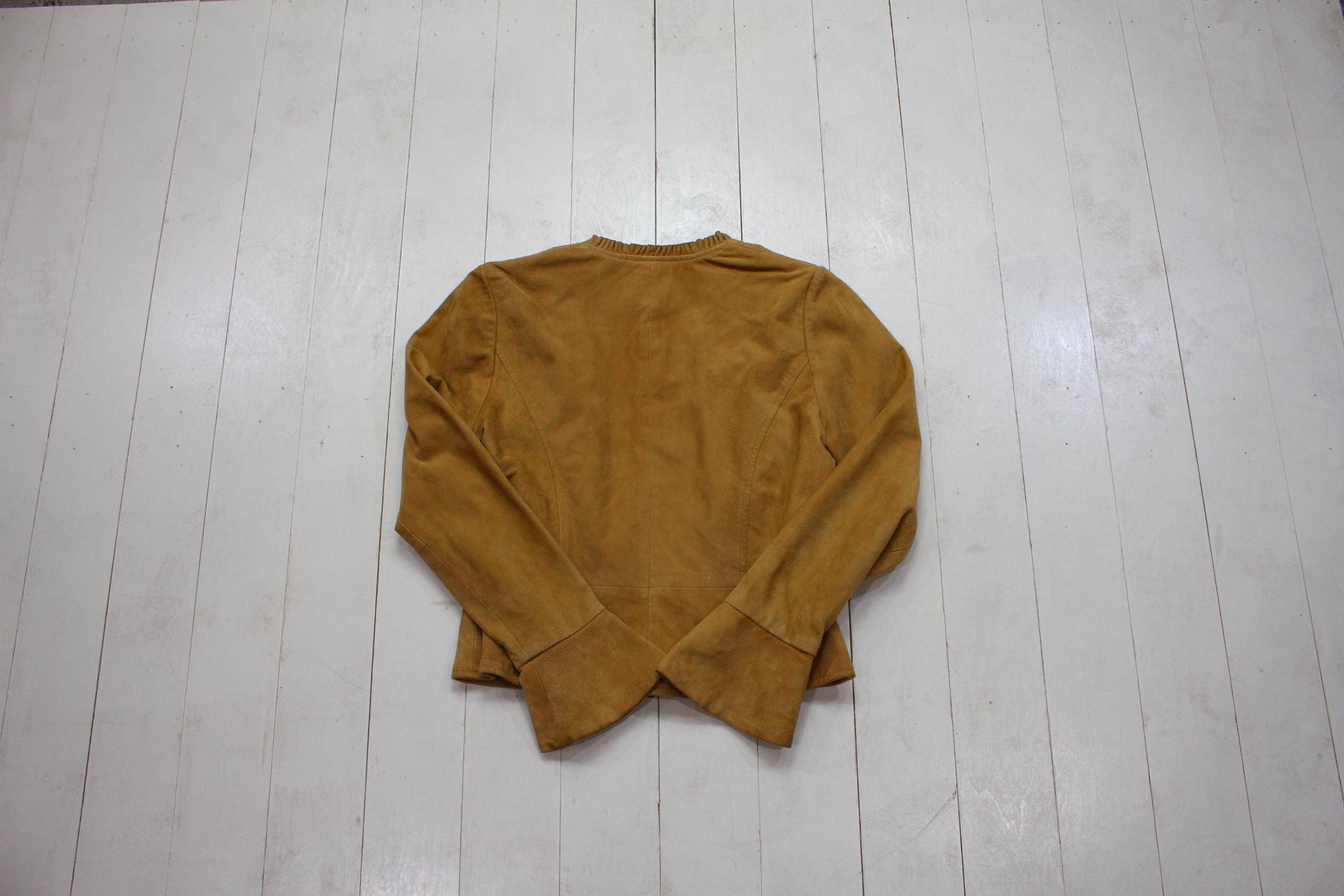 1990s/2000s Y2K INC International Concepts Petite Suede Jacket Women's Size S