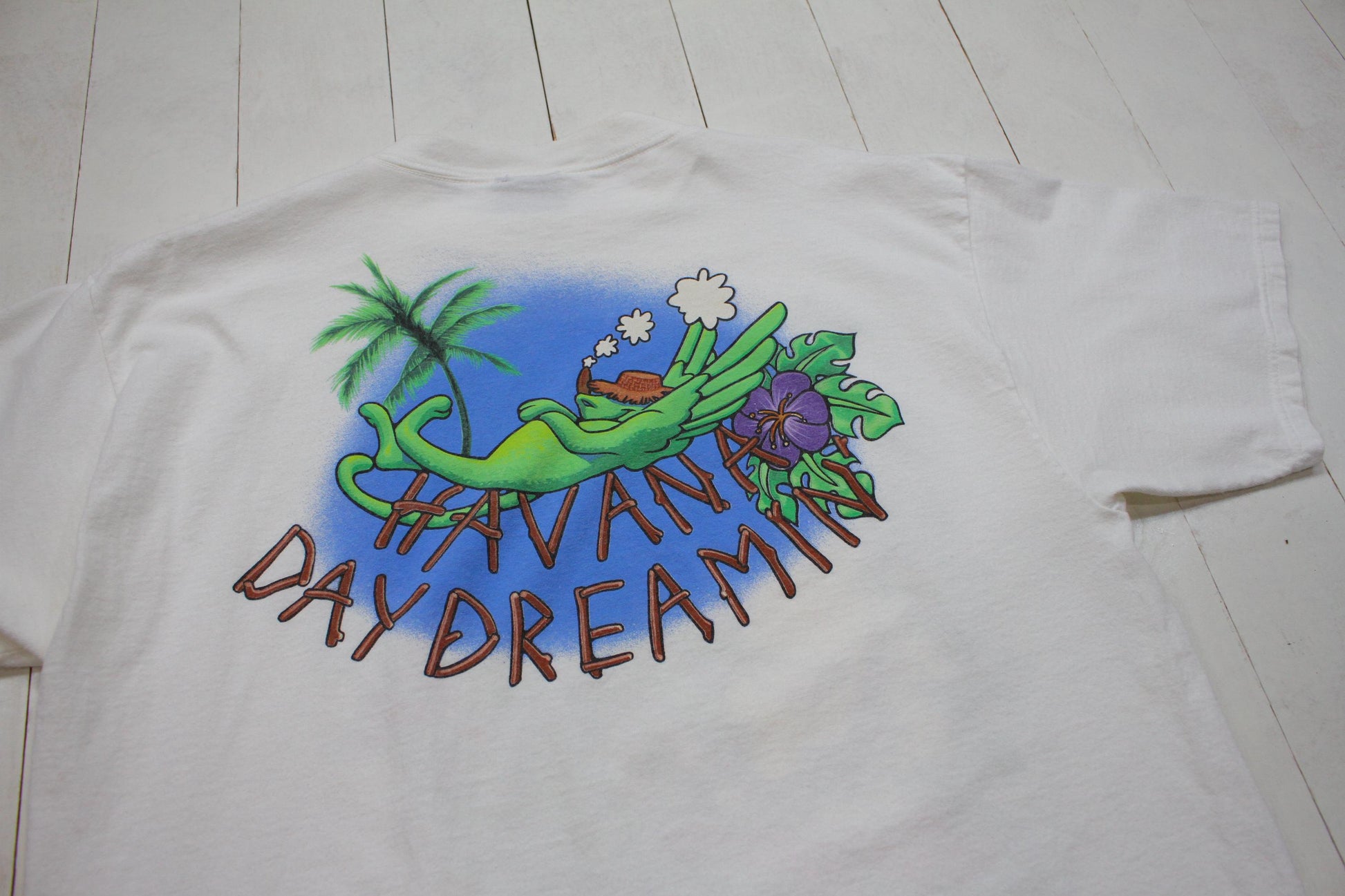 1990s 1997 Giant Jimmy Buffett Havana Daydreamin' T-Shirt Size L