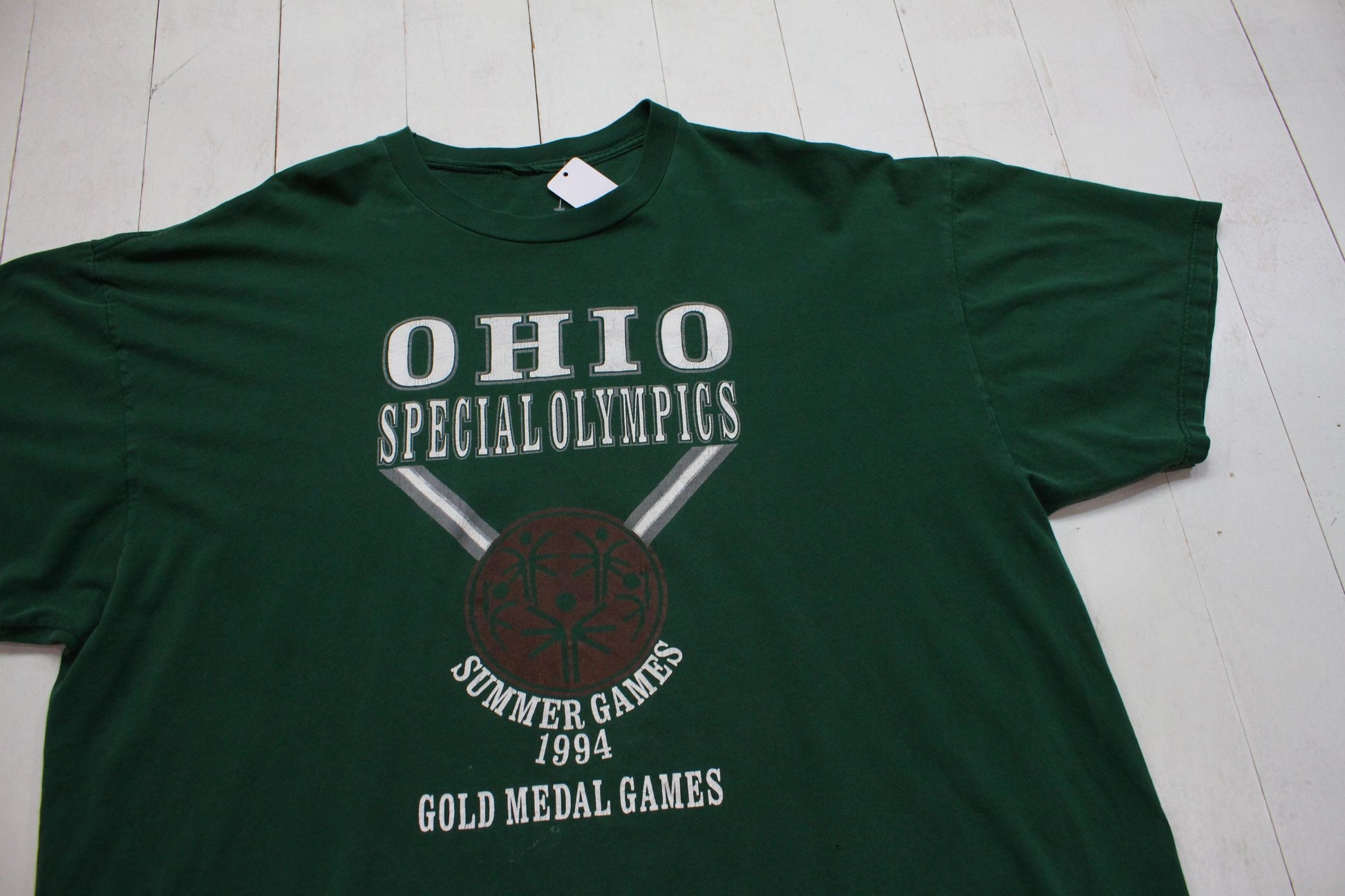 1990s 1994 Ohio Special Olympics Summer Games Gold Medal T-Shirt Size XXL