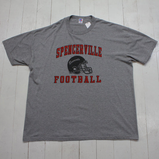 2000s Y2K Russell Athletic Spencerville Bearcats Football High School T-Shirt Size XXL