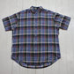 2000s Y2K Ralph Lauren Plaid Button Down Short Sleeve Shirt Size XL/XXL