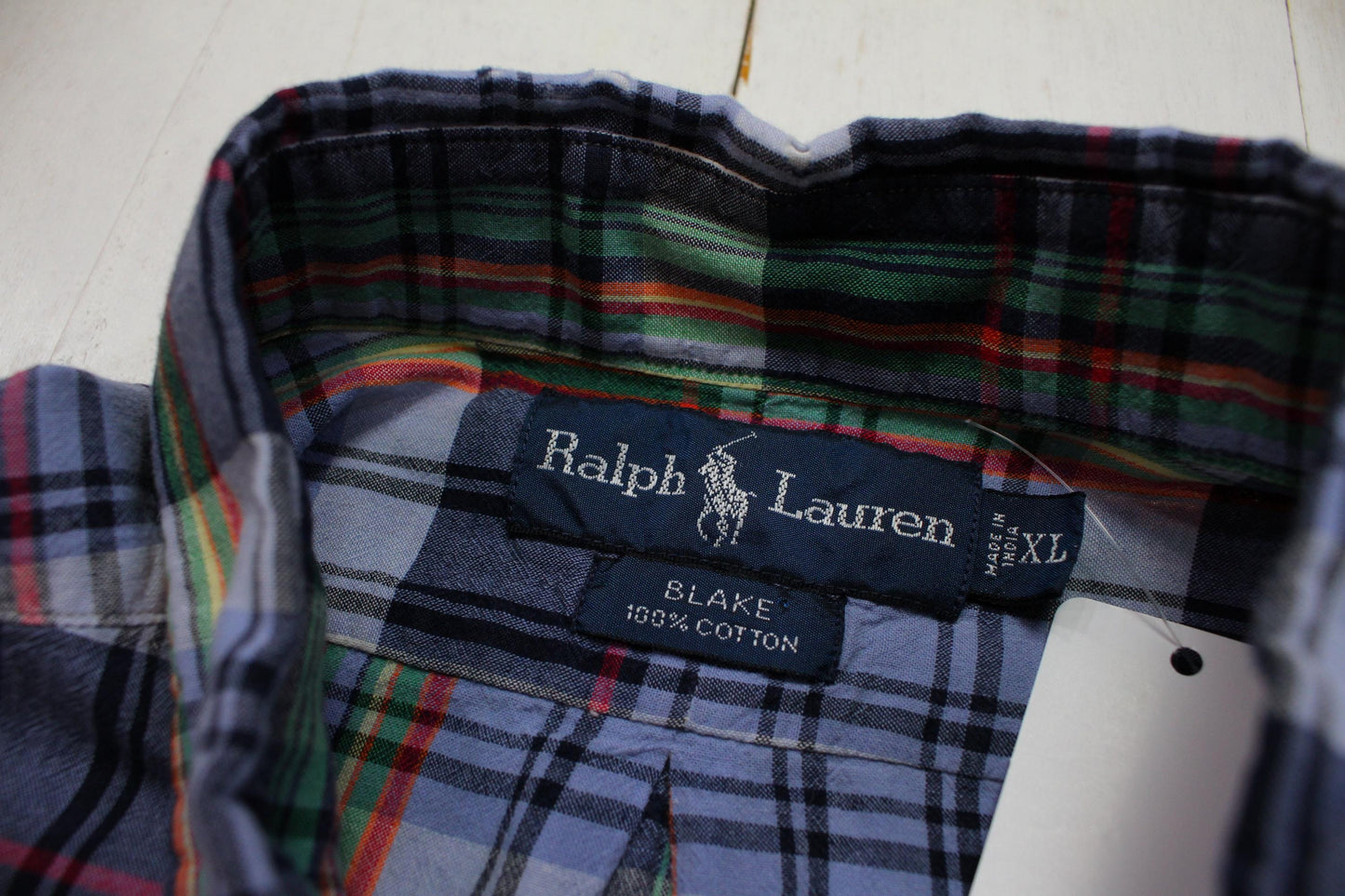 2000s Y2K Ralph Lauren Plaid Button Down Short Sleeve Shirt Size XL/XXL