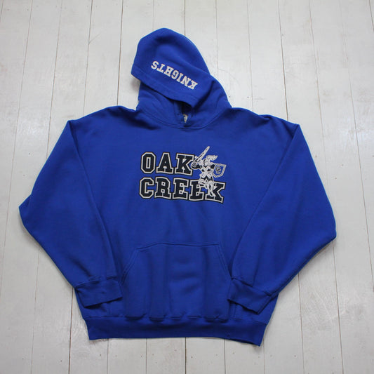 2000s Y2K Oak Creek Knights High School Hoodie Sweatshirt Size L