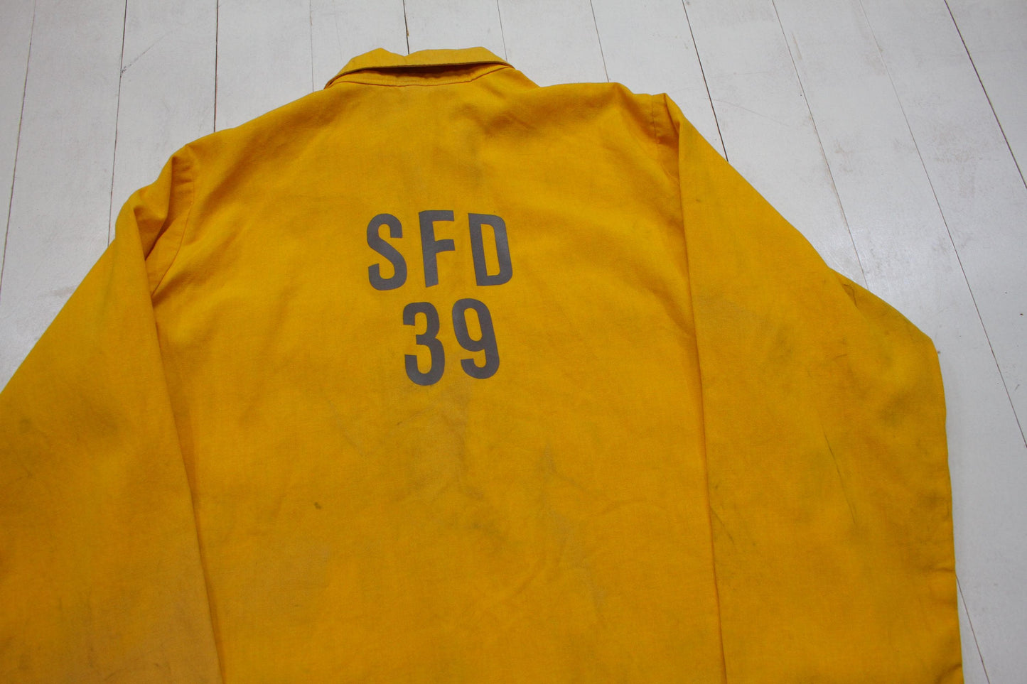 2000s 2009 PGI Inc Yellow Wildland Fire Fighting Protective SFD 35 Shirt Made in USA Size xl