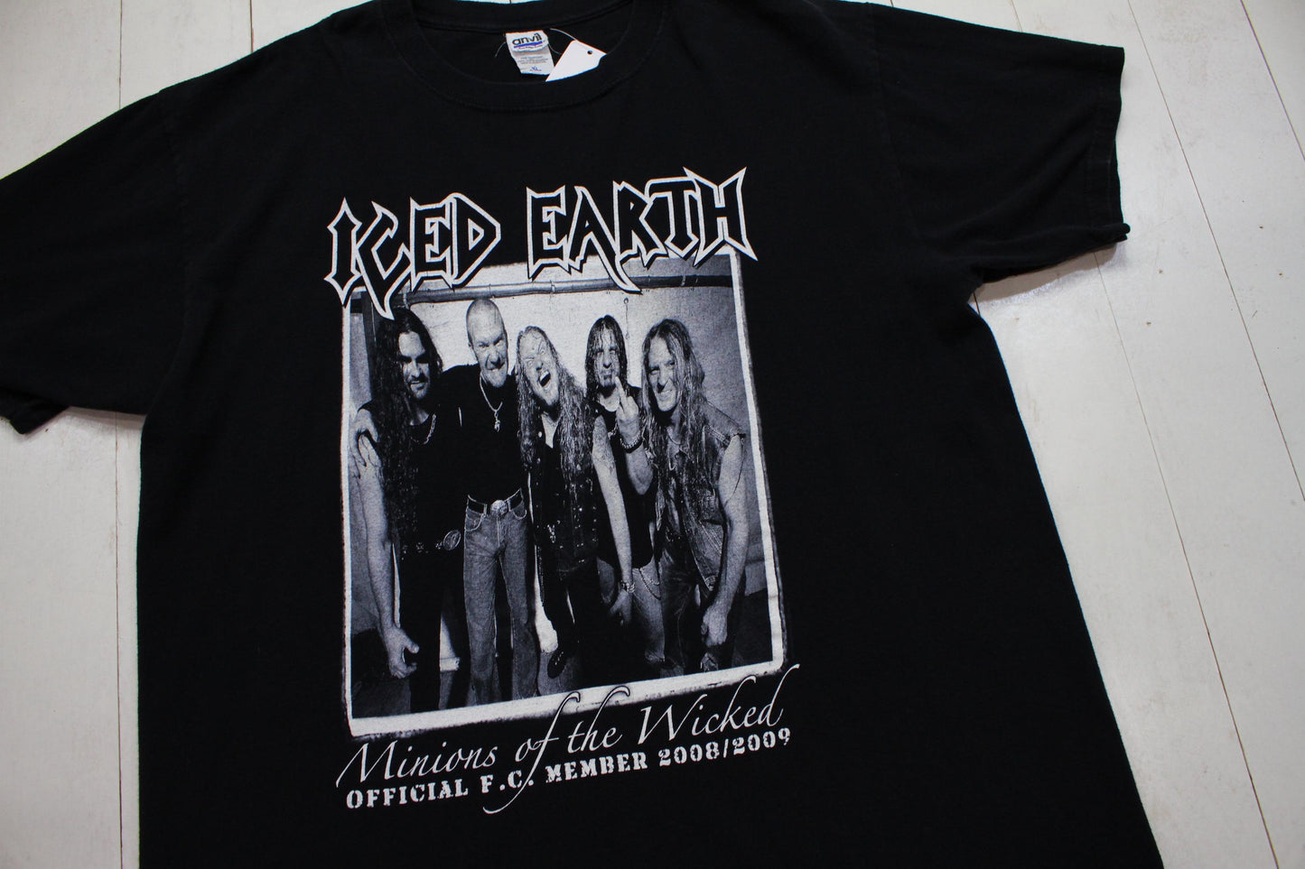 2000s 2008/2009 Iced Earth Minions of the Wicked Metal Band T-Shirt Size XL