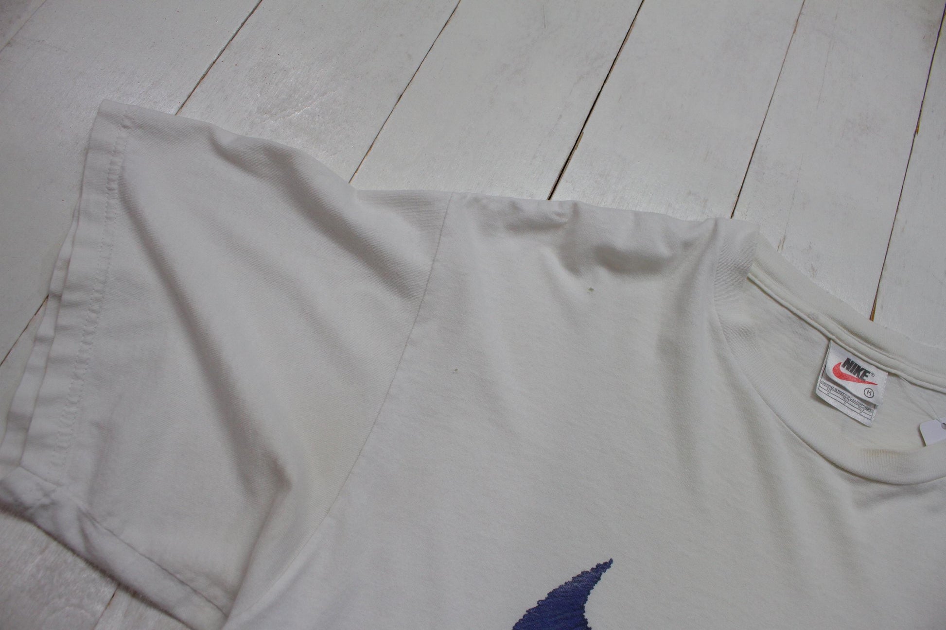 1990s Nike Big Swoosh T-Shirt Made in USA Size M